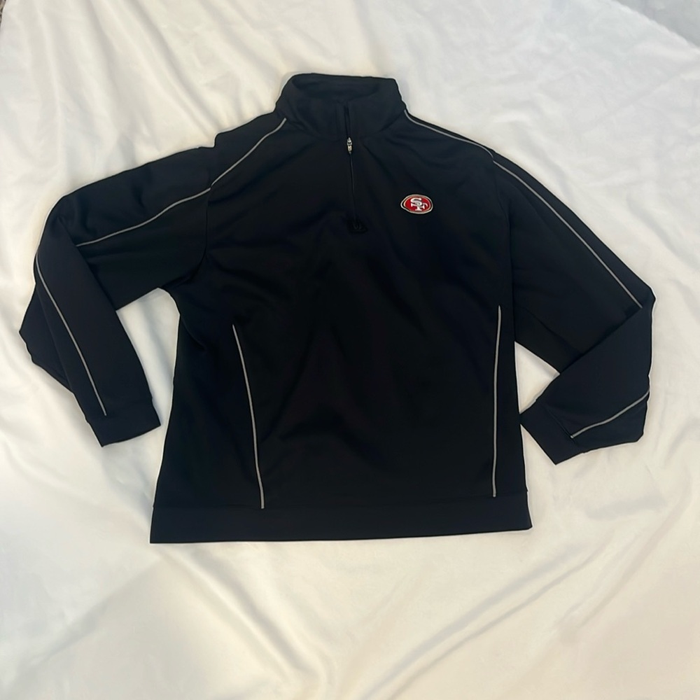 San‎ Francisco 49ers Sweatshirt Men XXL Black NFL Quarter Zip